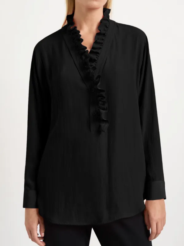 MELA PURDIE FRILL NECK BLOUSE sold by ENNI
