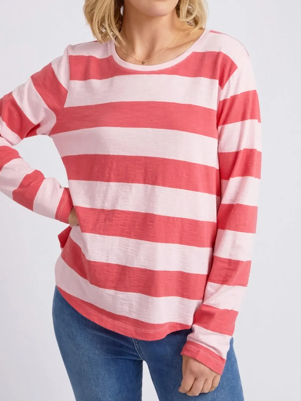 ELM SPRITZ STRIPE LONG SLEEVE TEE sold by ENNI