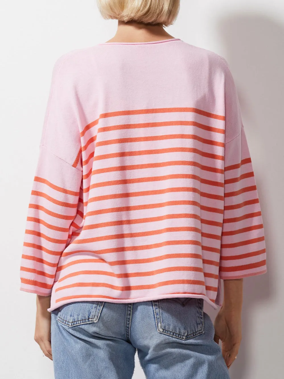 ZAKET & PLOVER BRENTON STRIPE V JUMPER sold by ENNI product image thumbnail 3