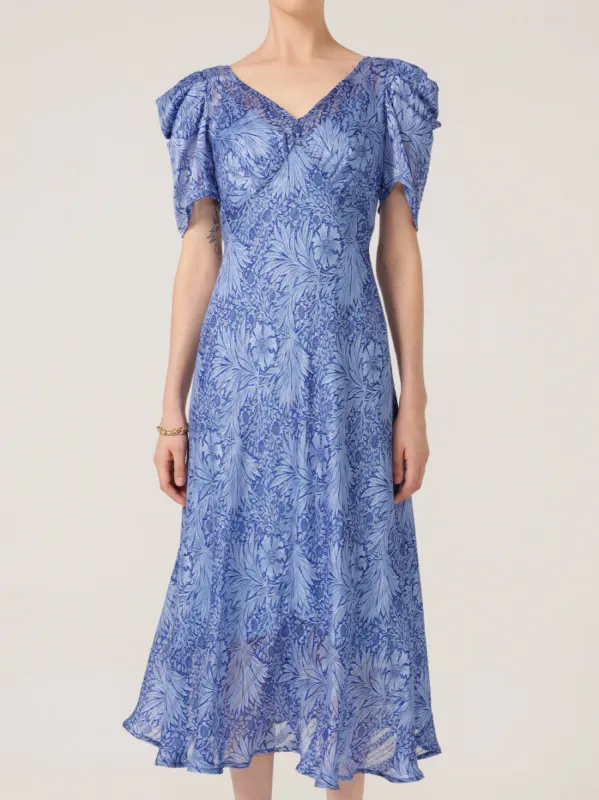 SACHA DRAKE BLUE JAY MIDI DRESS sold by ENNI
