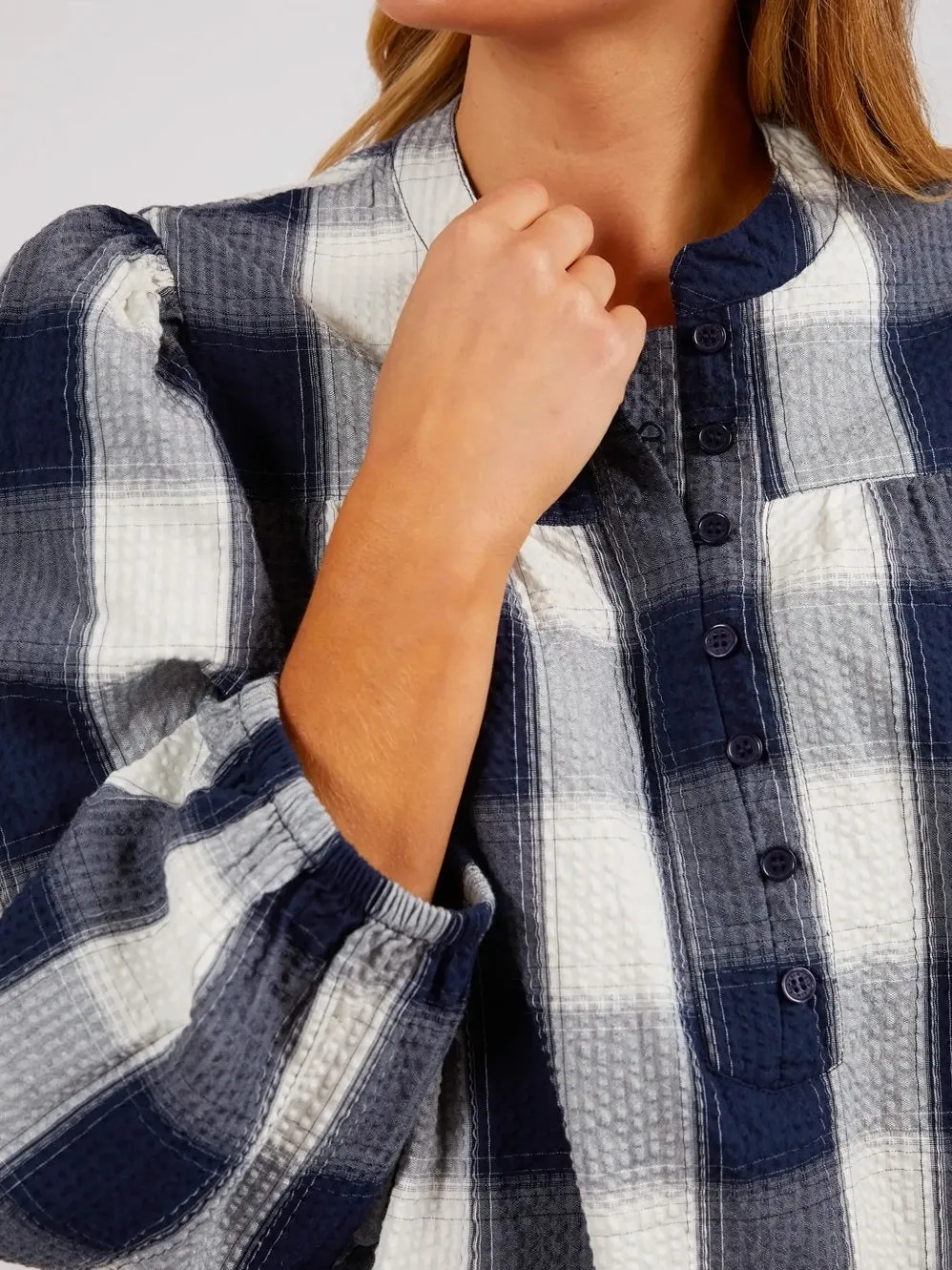 ELM CEDAR CHECK BLOUSE sold by ENNI product image thumbnail 3