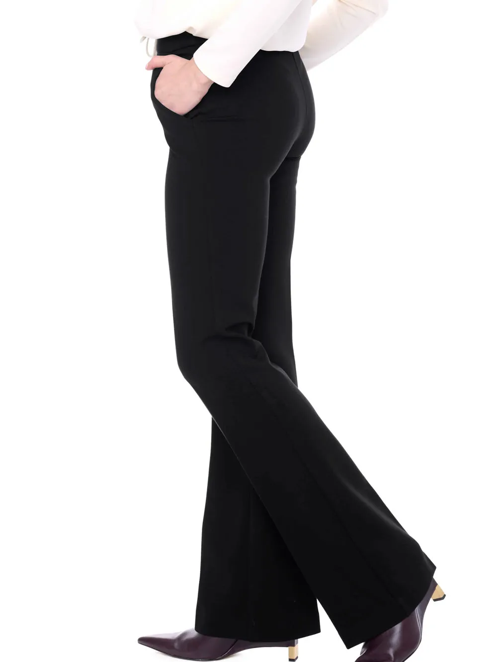 UP! SOLID PONTE FULL-LENGTH BOOTCUT PANT sold by ENNI product image thumbnail 2