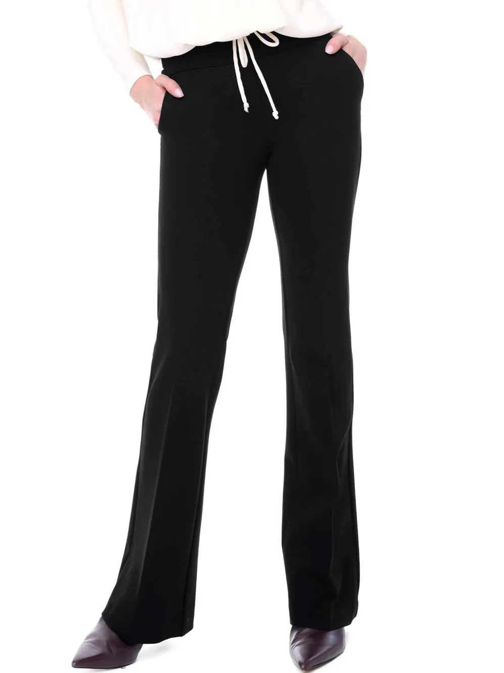 UP! SOLID PONTE FULL-LENGTH BOOTCUT PANT sold by ENNI
