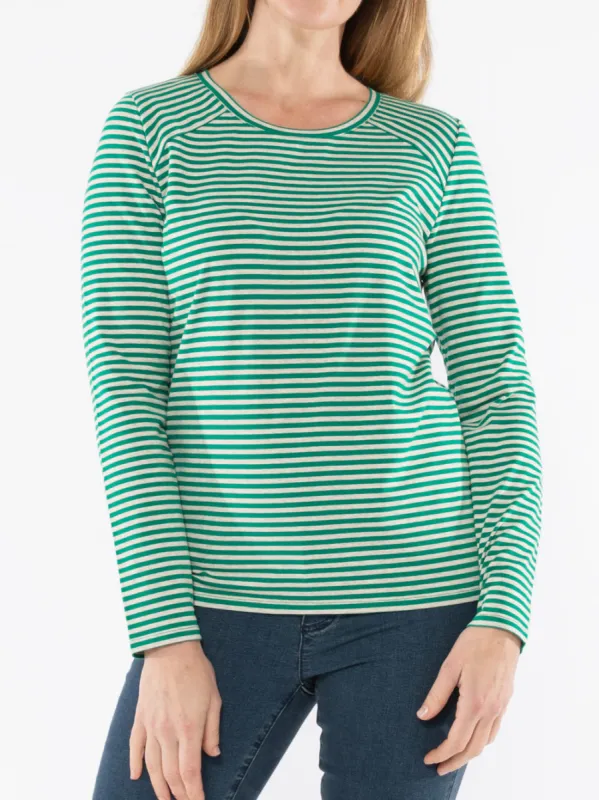JUMP STRIPE CREW TEE made by ENNI