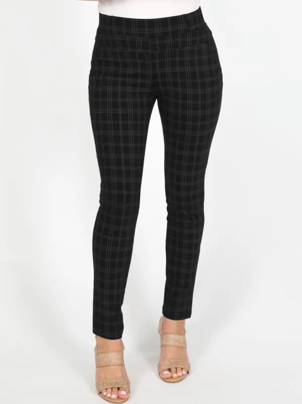 GABRIELLA FRATTINI MITCH BLACK CHECK PANT sold by ENNI