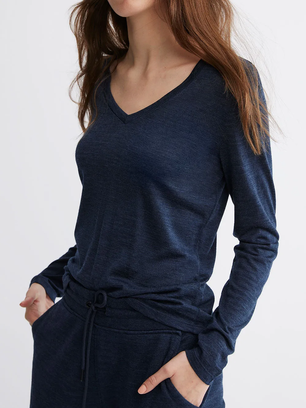 TOORALLIE MERINO V NECK TEE sold by ENNI product image thumbnail 2