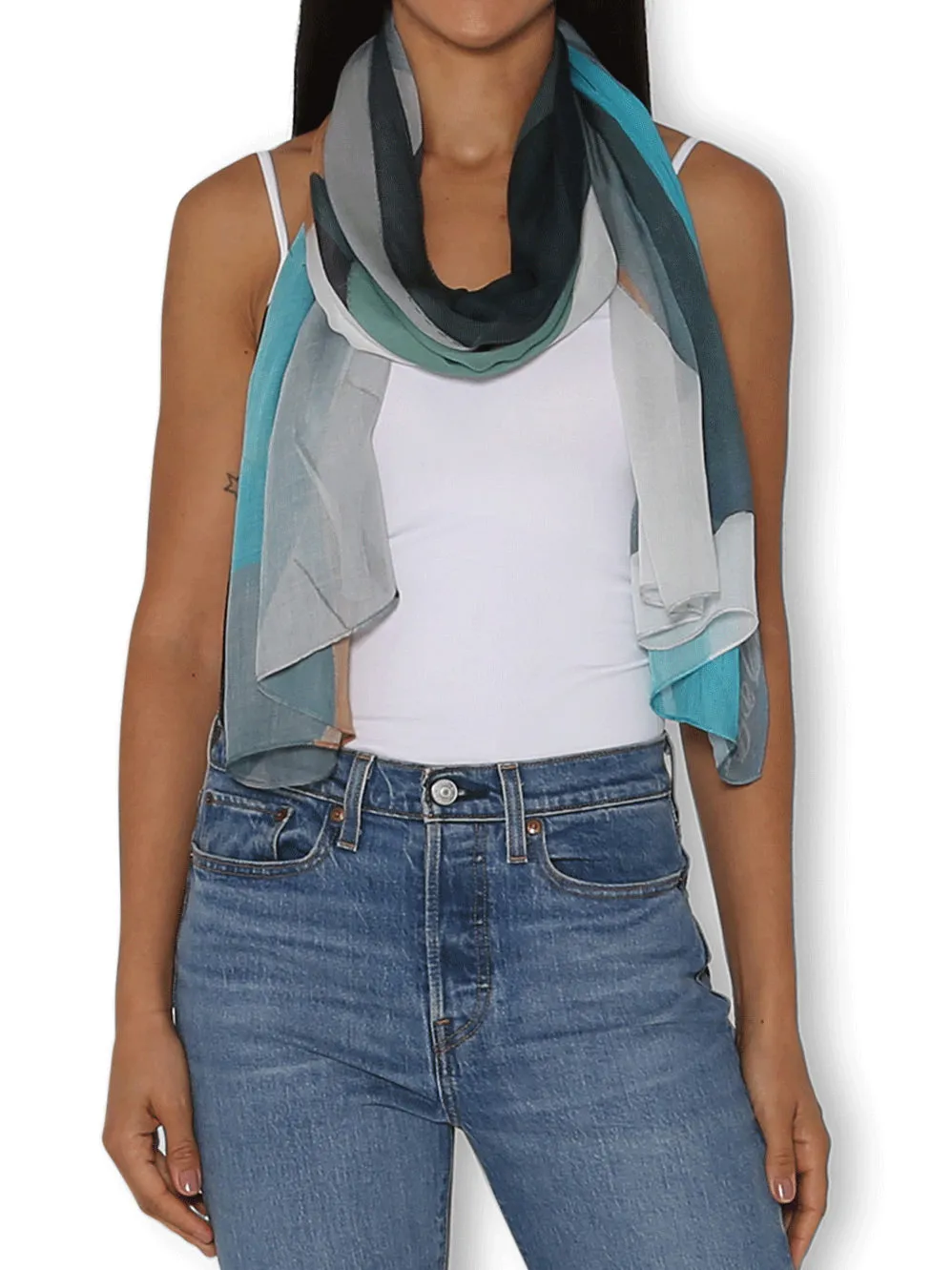 THE ARTISTS LABEL MOON TIDE SCARF sold by ENNI