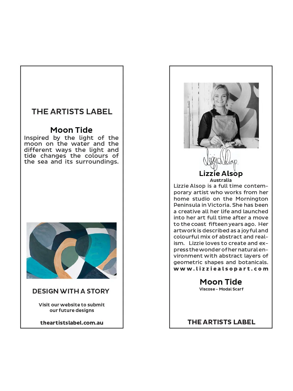 THE ARTISTS LABEL MOON TIDE SCARF sold by ENNI product image thumbnail 3