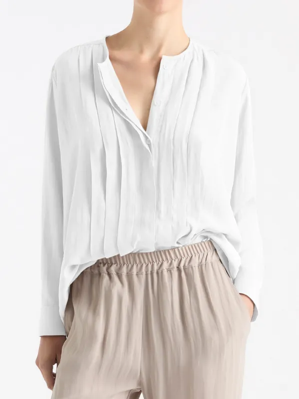 MELA PURDIE KNIFE PLEAT BLOUSE made by ENNI