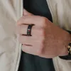 Black Diamond - Men’s Ring 8mm - Red Diamond Inset - ARES - Elysium Black Diamond sold by Elysium Black Diamond
