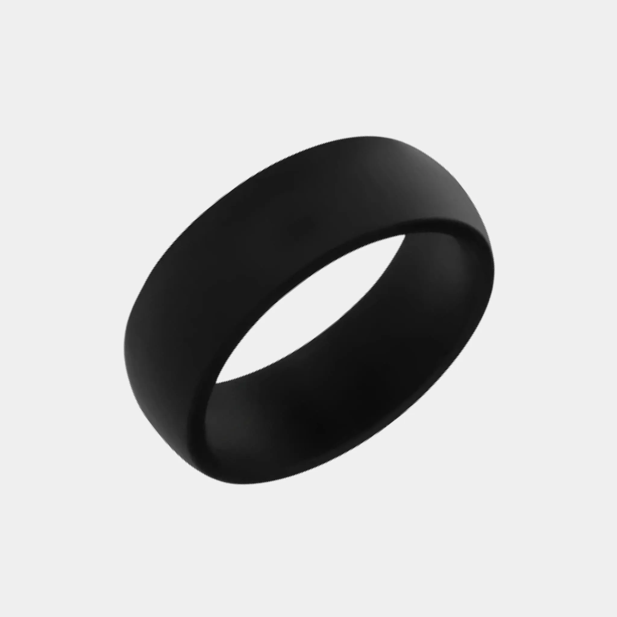 The Apollo - 8MM Domed Silicone Ring - Elysium Black Diamond sold by Elysium Black Diamond