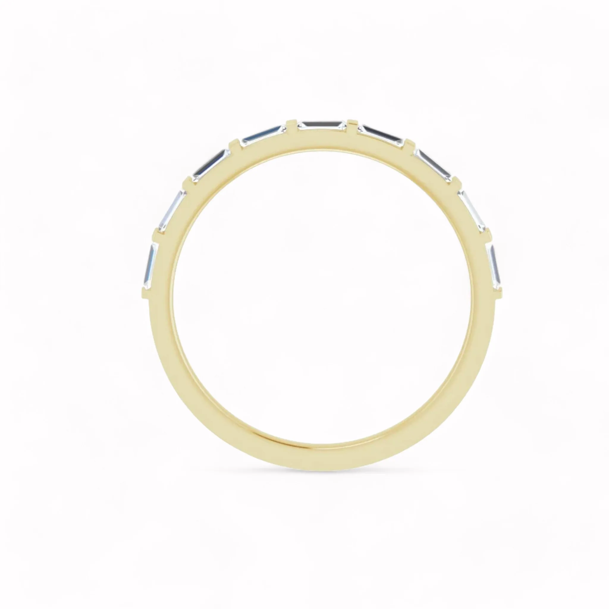 Black Diamond - Women’s Ring - CLIO - 14K Yellow Gold - 1/4 CTW Baguette Diamond Anniversary Band - Lady Elysium Black Diamond sold by Elysium Black Diamond product image thumbnail 2