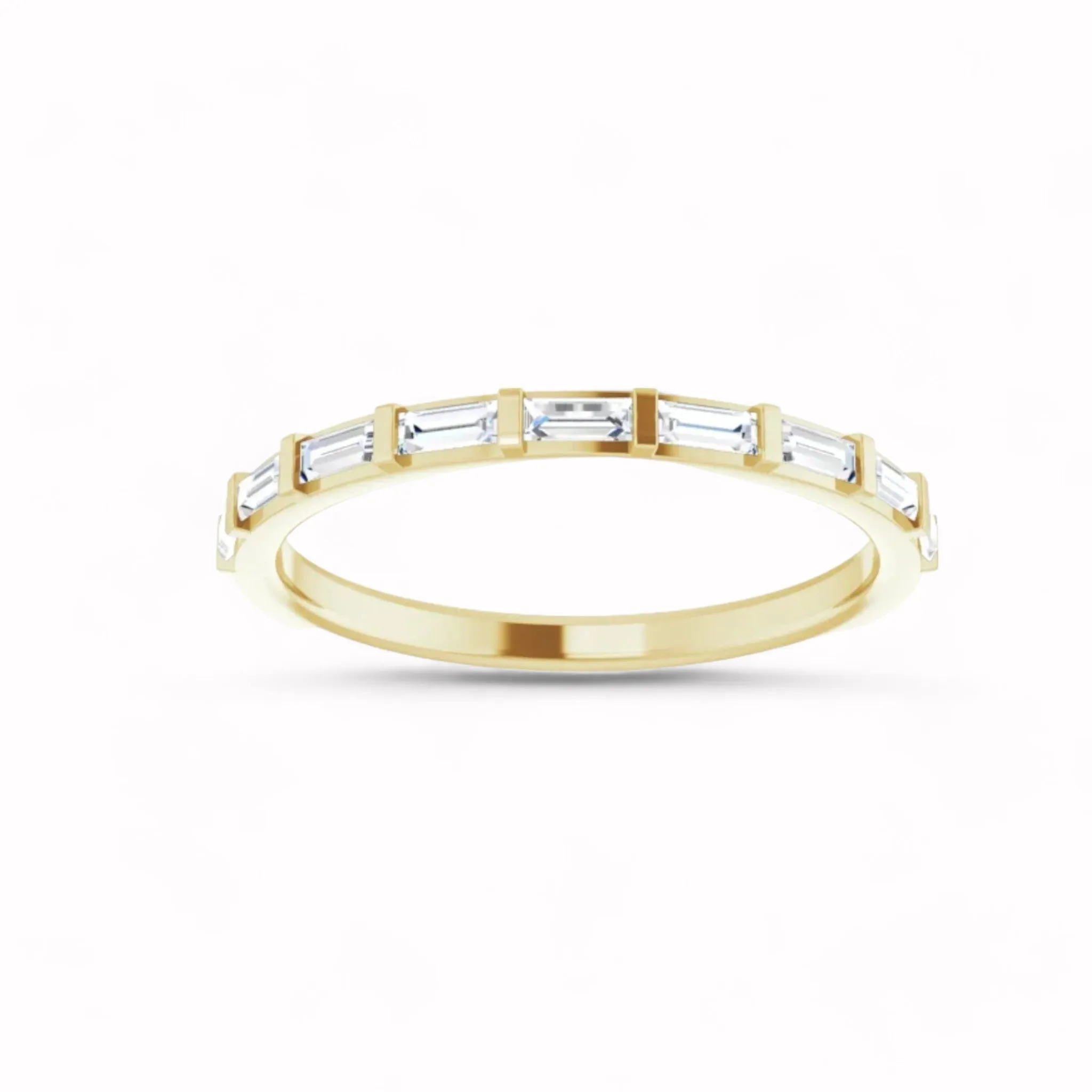 Black Diamond - Women’s Ring - CLIO - 14K Yellow Gold - 1/4 CTW Baguette Diamond Anniversary Band - Lady Elysium Black Diamond sold by Elysium Black Diamond product image thumbnail 3