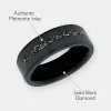 Black Diamond - Men’s Ring 8mm - Authentic Muonionalausta Meteorite Inlay - ARES - Elysium Black Diamond sold by Elysium Black Diamond