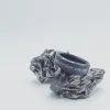 Black Diamond - Men’s Ring 8mm - Authentic Muonionalausta Meteorite Inlay - ARES - Elysium Black Diamond sold by Elysium Black Diamond