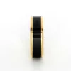IMPERIUM ARES 8mm - Size 12.5 - Polish Finish 14K Yellow Gold w/ Black Diamond Inlay - SHIPS WITHIN 2 BUSINESS DAYS sold by Elysium Black Diamond