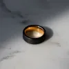 Black Diamond - Men’s Ring 8mm - 14k Rose Gold Sleeve - ARES - Elysium Black Diamond sold by Elysium Black Diamond