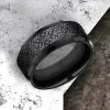Men's Wedding Band | The Conquerer | Black Titanium | Elysium sold by Elysium Black Diamond