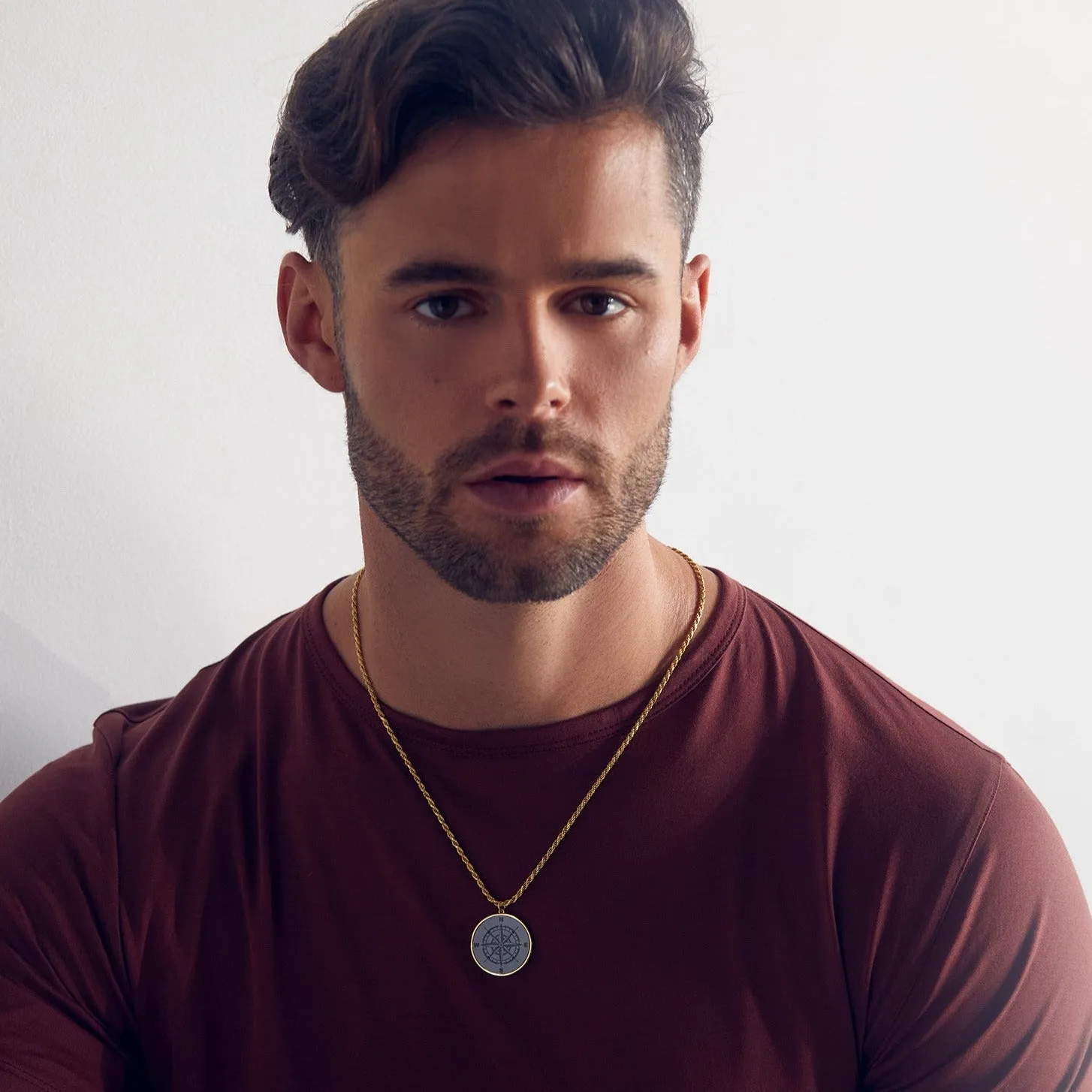 Black Diamond - Men’s 14k Gold Shrouded Custom Pendant w/ Franco Chain - 26mm - Elysium Black Diamond sold by Elysium Black Diamond product image thumbnail 4