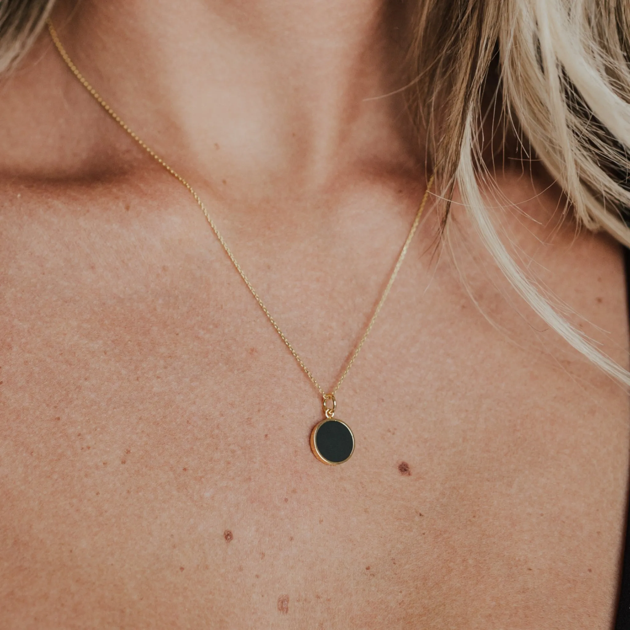 Black Diamond - Women’s 11MM Pendant Necklace - 14K Yellow Gold - Lady Elysium Black Diamond sold by Elysium Black Diamond product image thumbnail 3