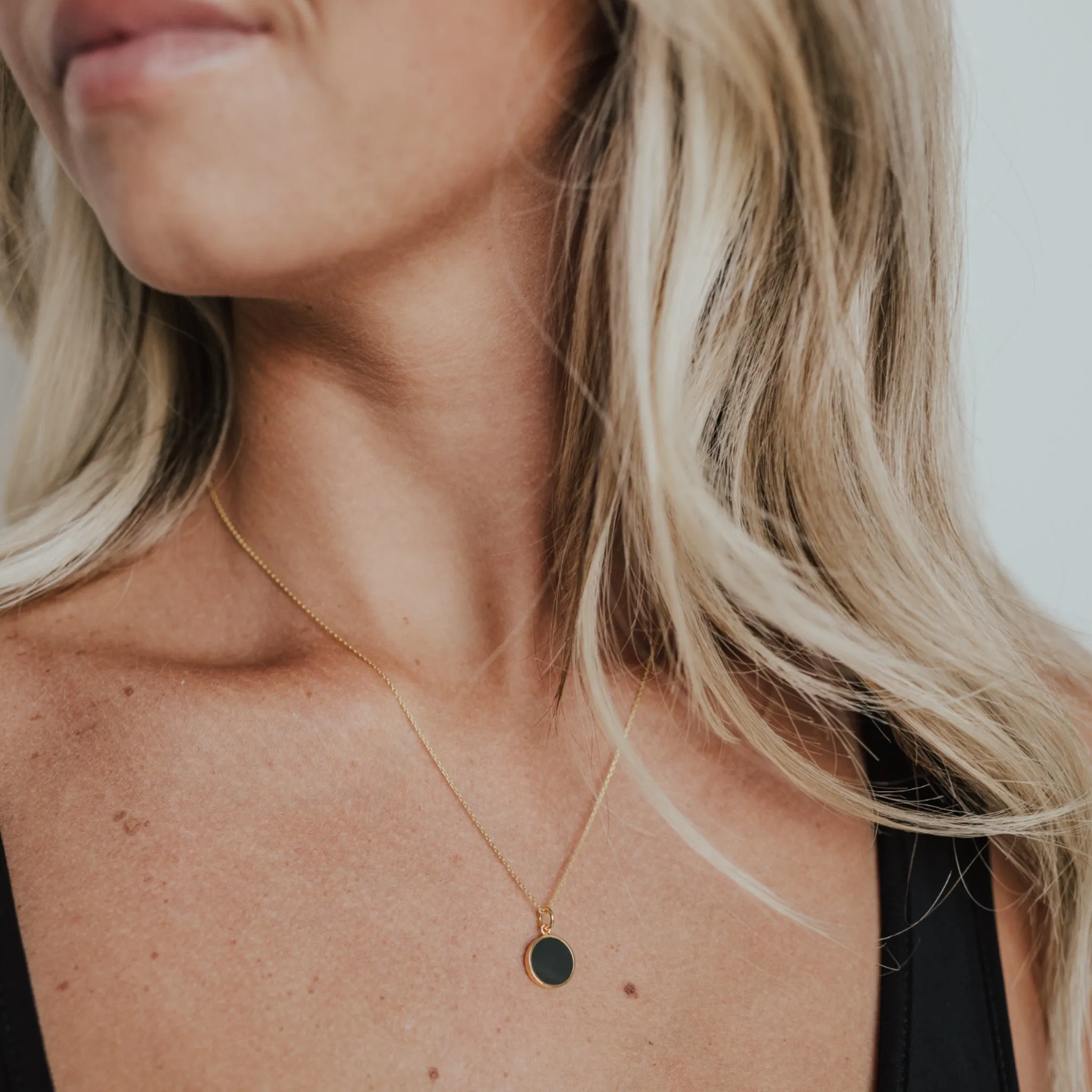 Black Diamond - Women’s 11MM Pendant Necklace - 14K Yellow Gold - Lady Elysium Black Diamond sold by Elysium Black Diamond product image thumbnail 2