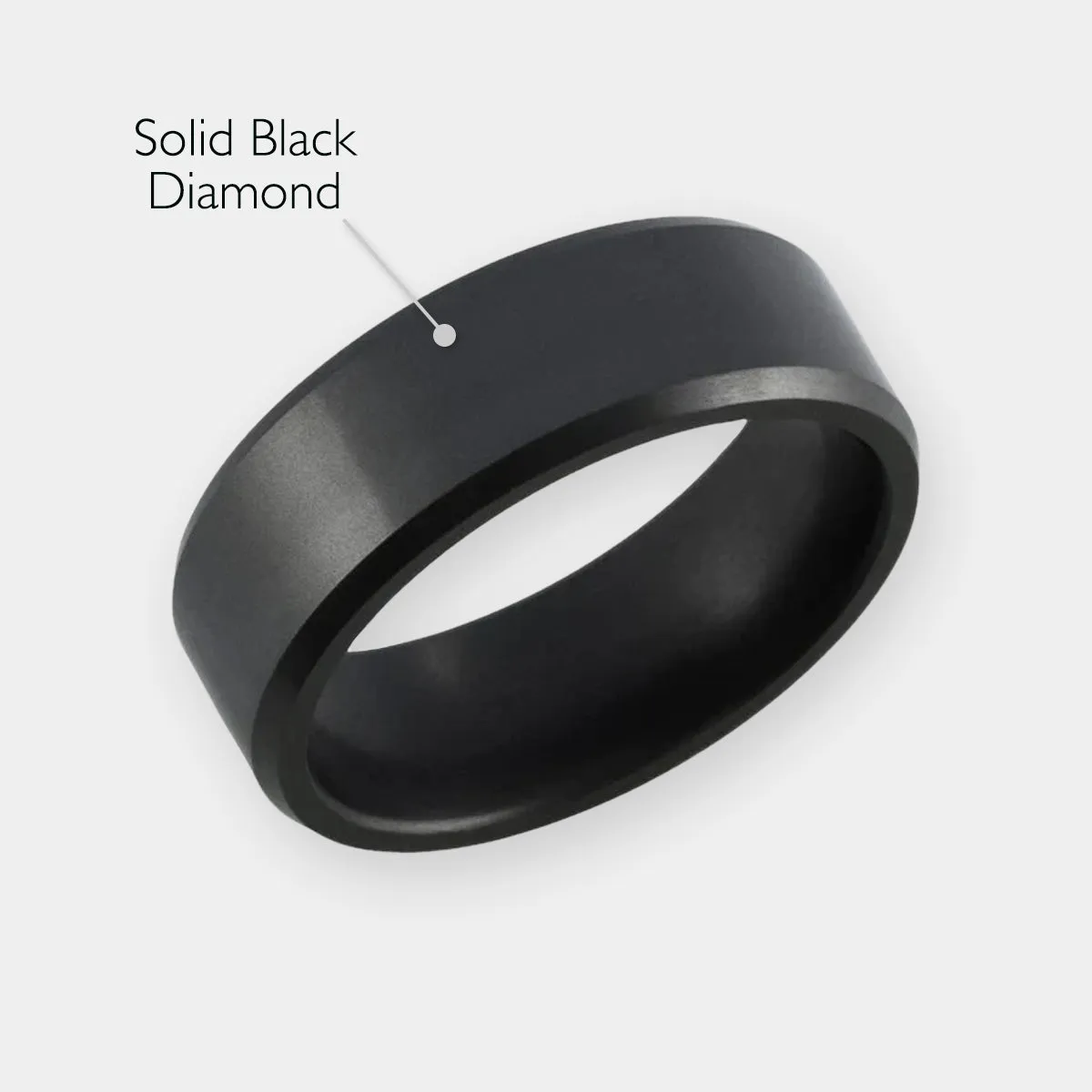 Black Diamond - Men’s Ring 8mm - ARES - Elysium Black Diamond sold by Elysium Black Diamond product image thumbnail 2