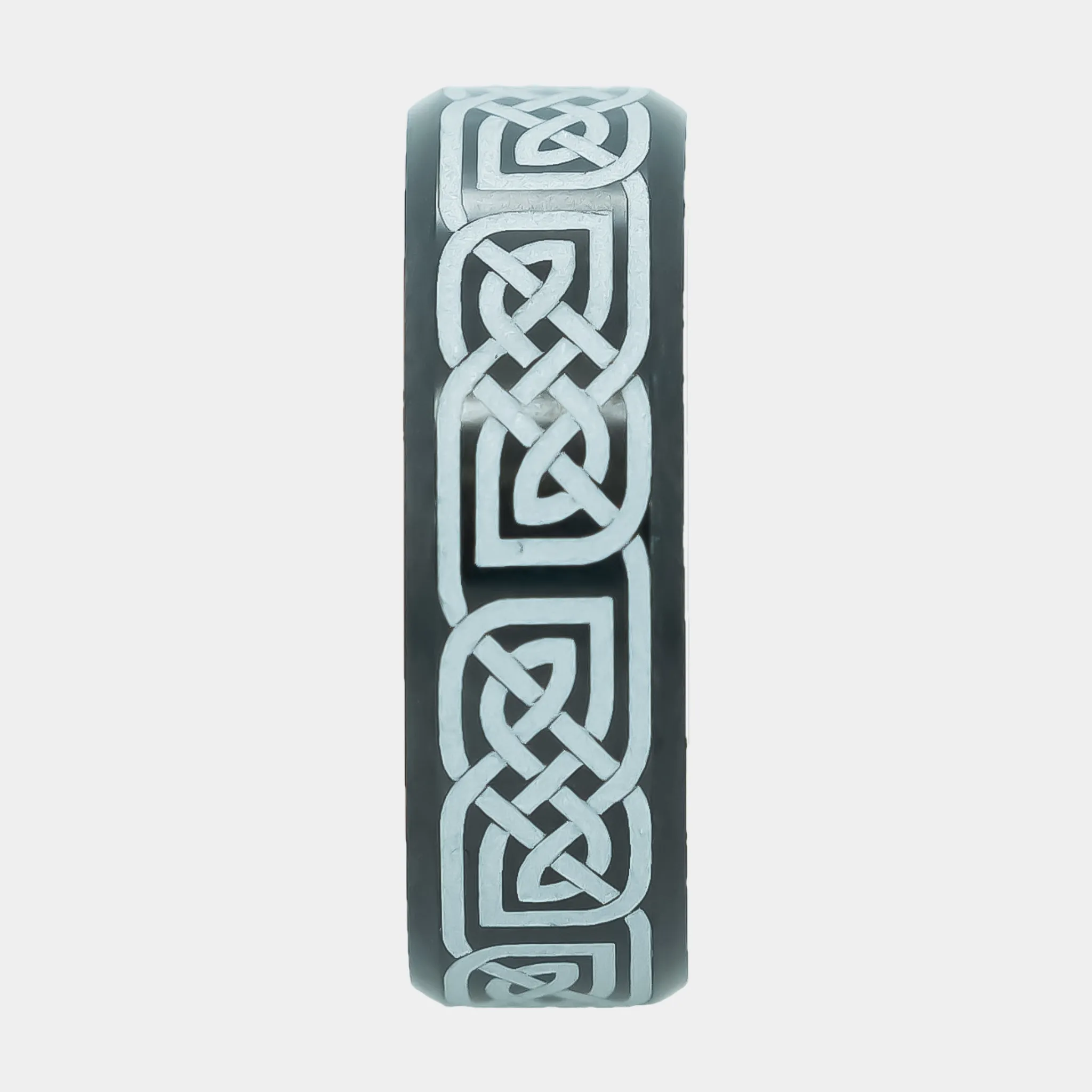 ARES 8mm - Size 11.5 - Polish Finish Celtic 17 Laser Engraving with Cerakote - SHIPS WITHIN 2 BUSINESS DAYS sold by Elysium Black Diamond product image thumbnail 2