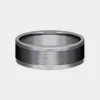 Men's Wedding Band | The Duke | Tantalum Grey with Black Titanium | Elysium sold by Elysium Black Diamond