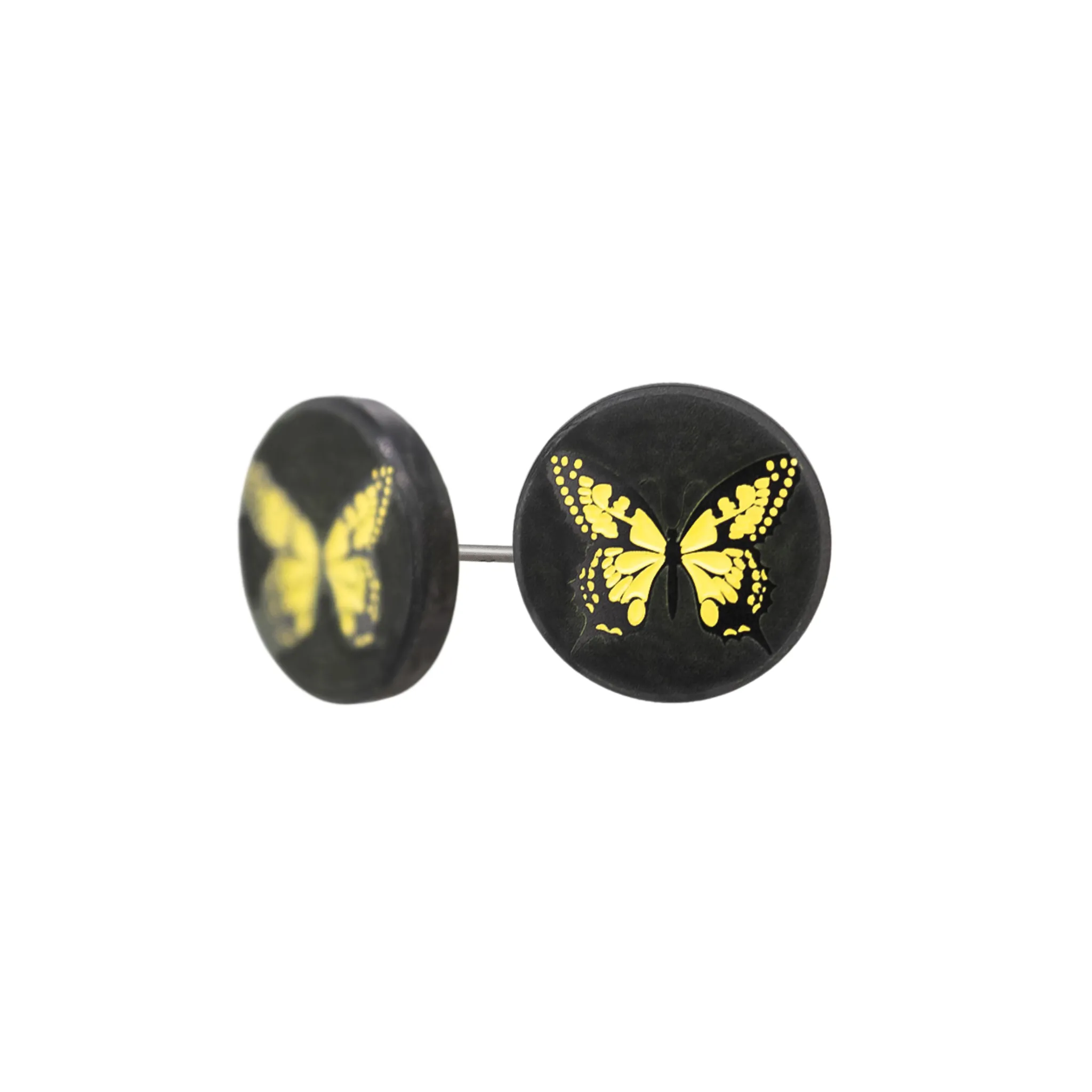 Solid Black Diamond Butterfly Earrings - Lady Elysium sold by Elysium Black Diamond product image thumbnail 3