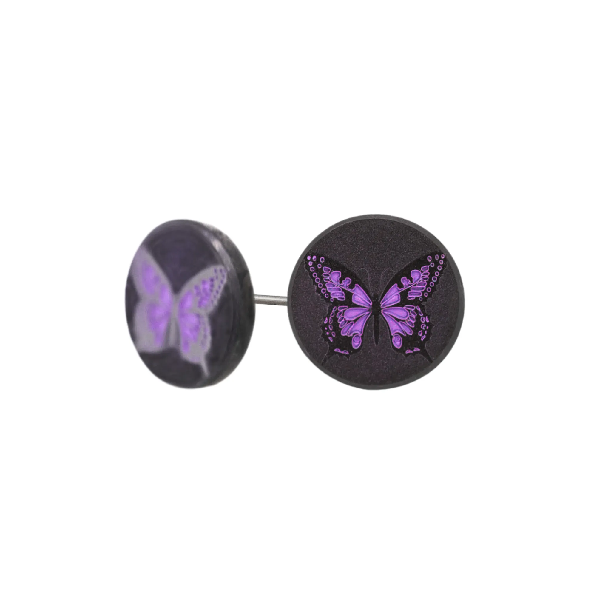 Solid Black Diamond Butterfly Earrings - Lady Elysium sold by Elysium Black Diamond product image thumbnail 2