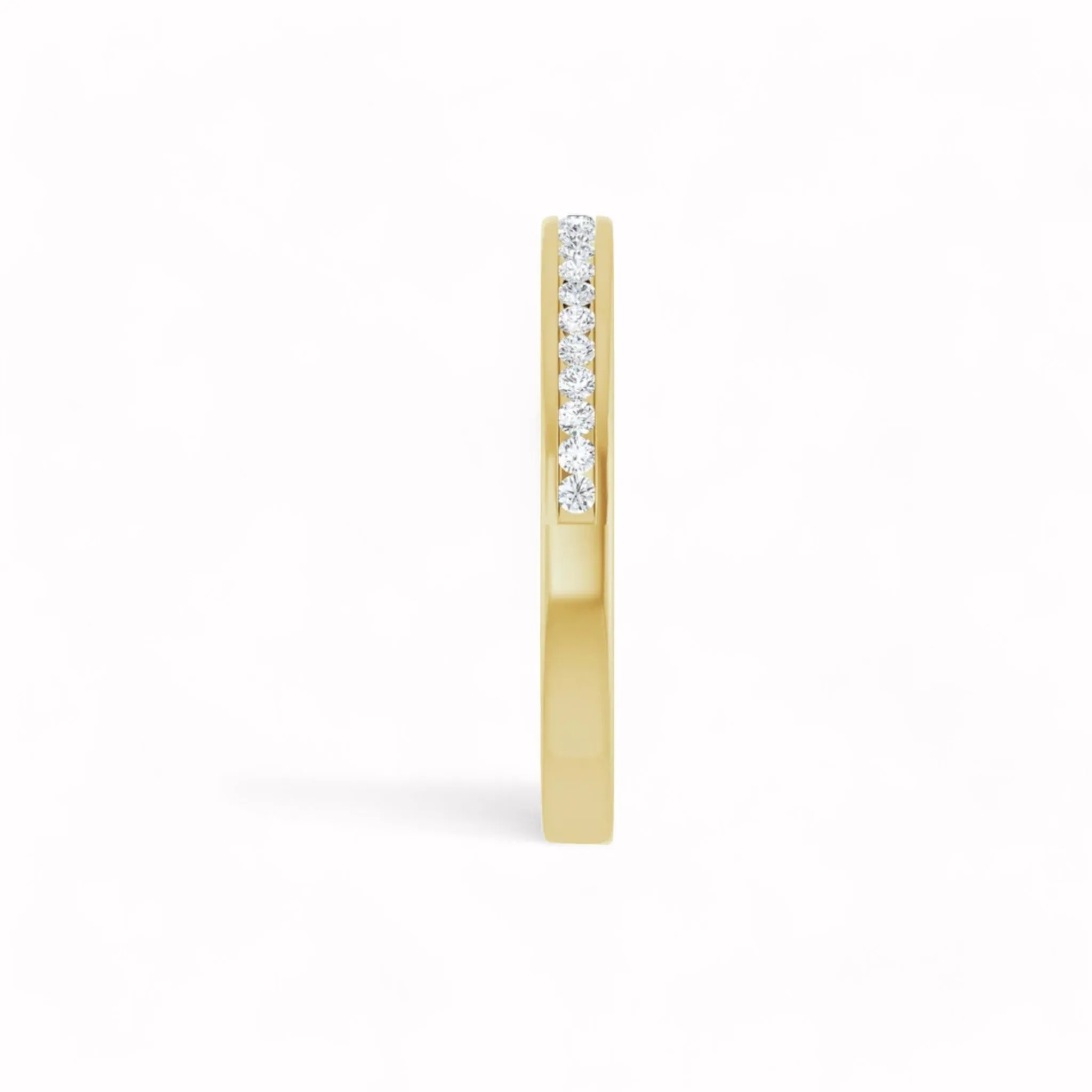 Black Diamond - Women’s Ring - ATHENA - 14K Yellow Gold - 1/5 CTW Diamond Anniversary Band - Lady Elysium Black Diamond sold by Elysium Black Diamond product image thumbnail 4