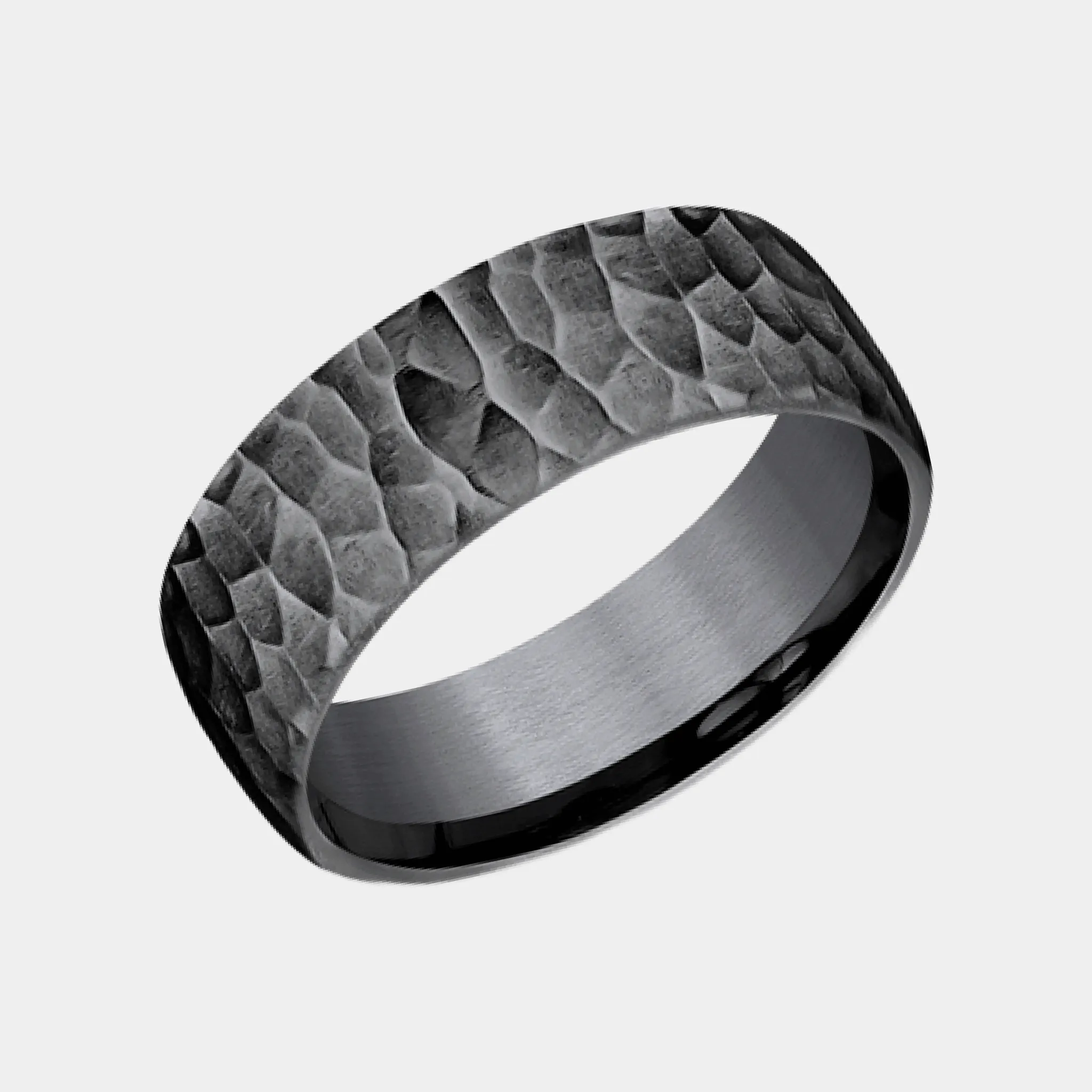 Men's Wedding Band | The Shredder | Tantalum Dark | Elysium sold by Elysium Black Diamond