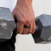Black Diamond - Men’s Ring 8mm - Green Diamond Inset - ARES - Elysium Black Diamond sold by Elysium Black Diamond