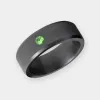 Black Diamond - Men’s Ring 8mm - Green Diamond Inset - ARES - Elysium Black Diamond sold by Elysium Black Diamond