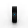 ARES 8mm - Size 6 - Polished Finish Blue Diamond Inset - SHIPS WITHIN 2 BUSINESS DAYS sold by Elysium Black Diamond