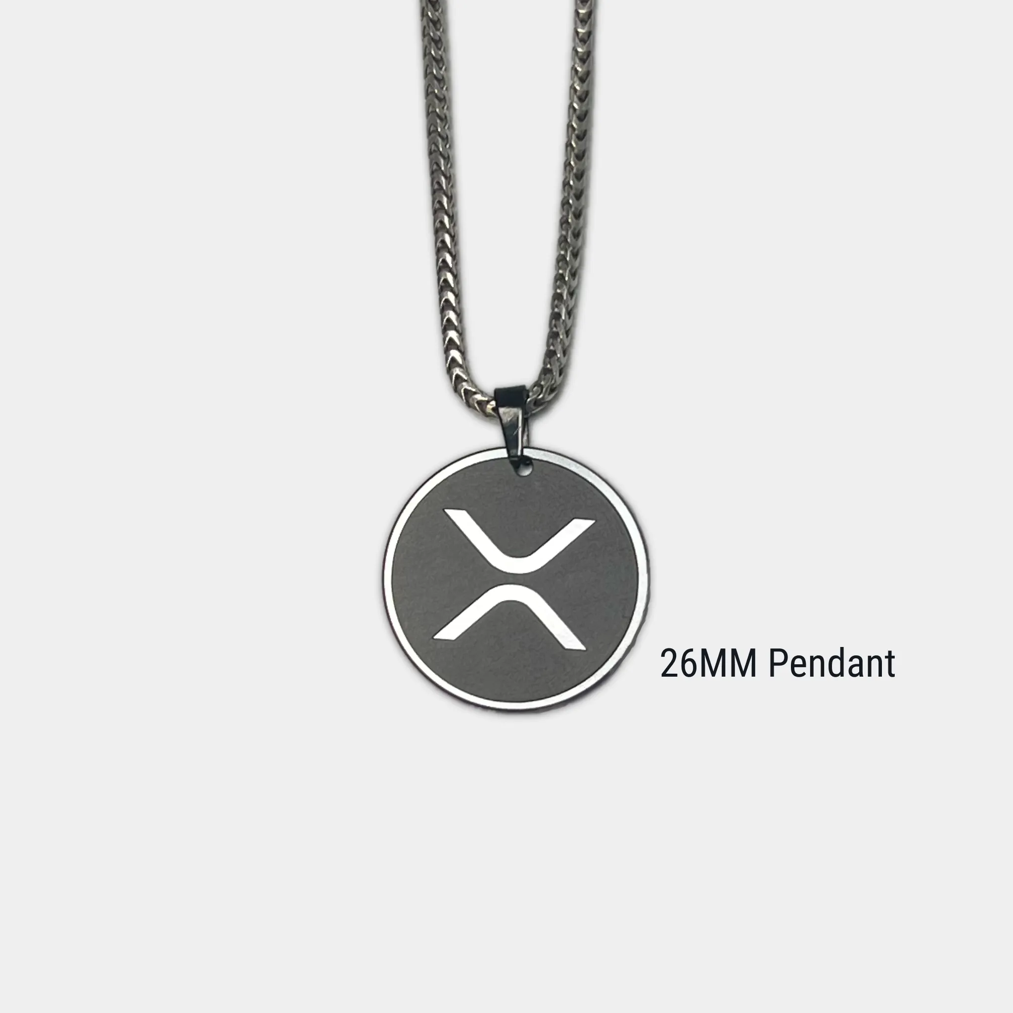Solid Black Diamond XRP Engraved Pendant - Elysium Black Diamond sold by Elysium Black Diamond product image thumbnail 3