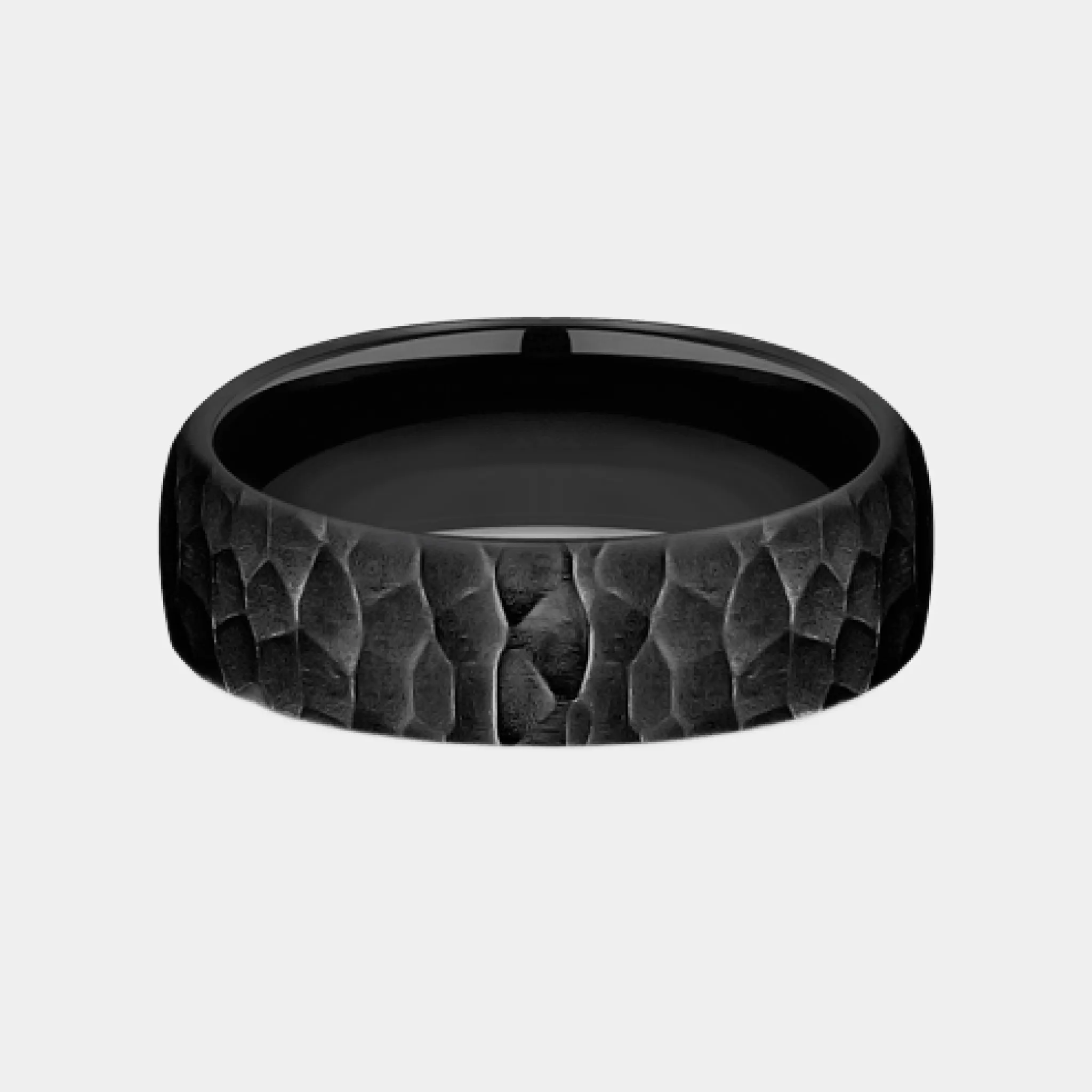 Men's Wedding Band | The Shredder | Black Titanium | Elysium sold by Elysium Black Diamond product image thumbnail 2