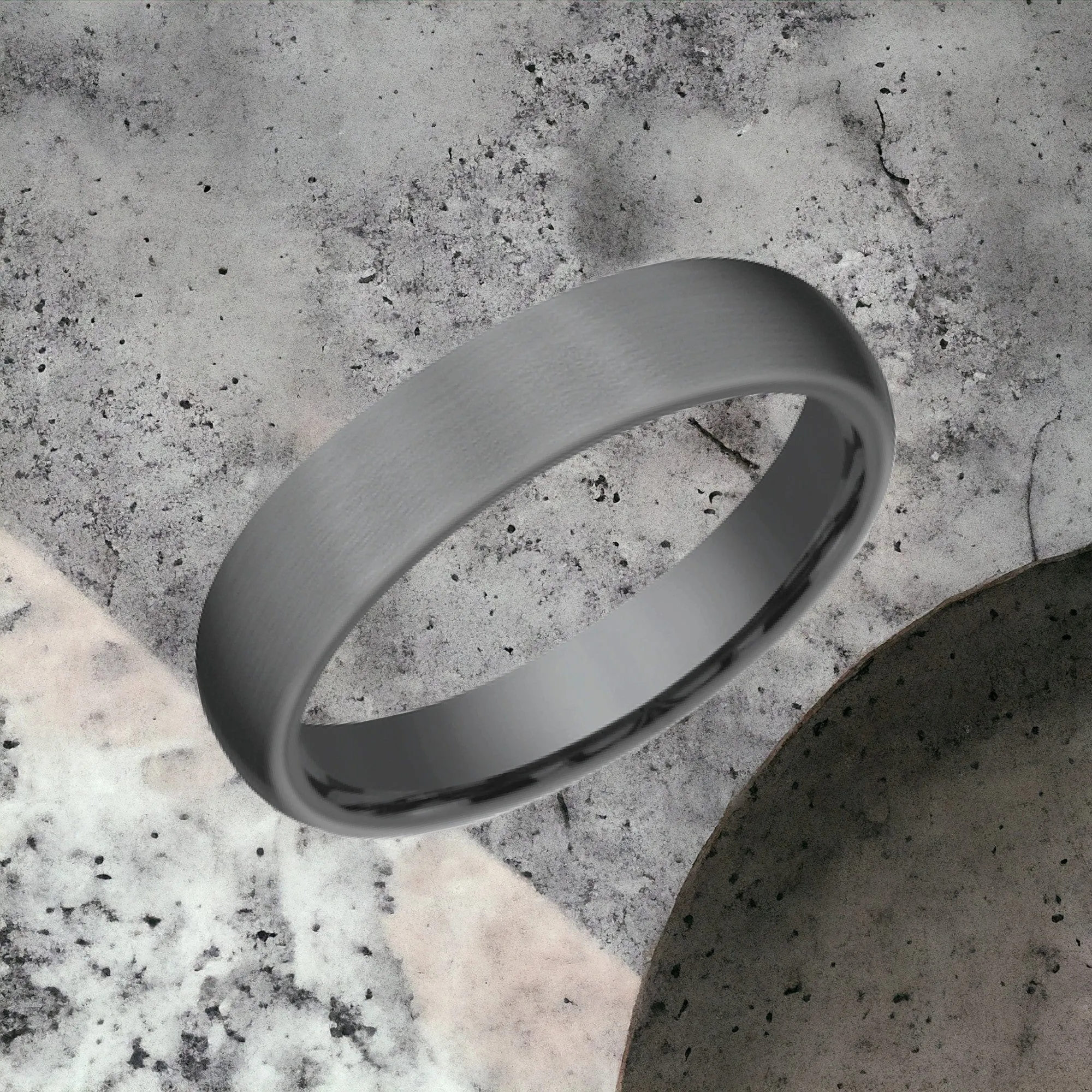 Men's Wedding Band | The Baron | Tantalum Dark | Elysium sold by Elysium Black Diamond product image thumbnail 4