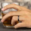 Men's Wedding Band | The Baron | Tantalum Dark | Elysium sold by Elysium Black Diamond