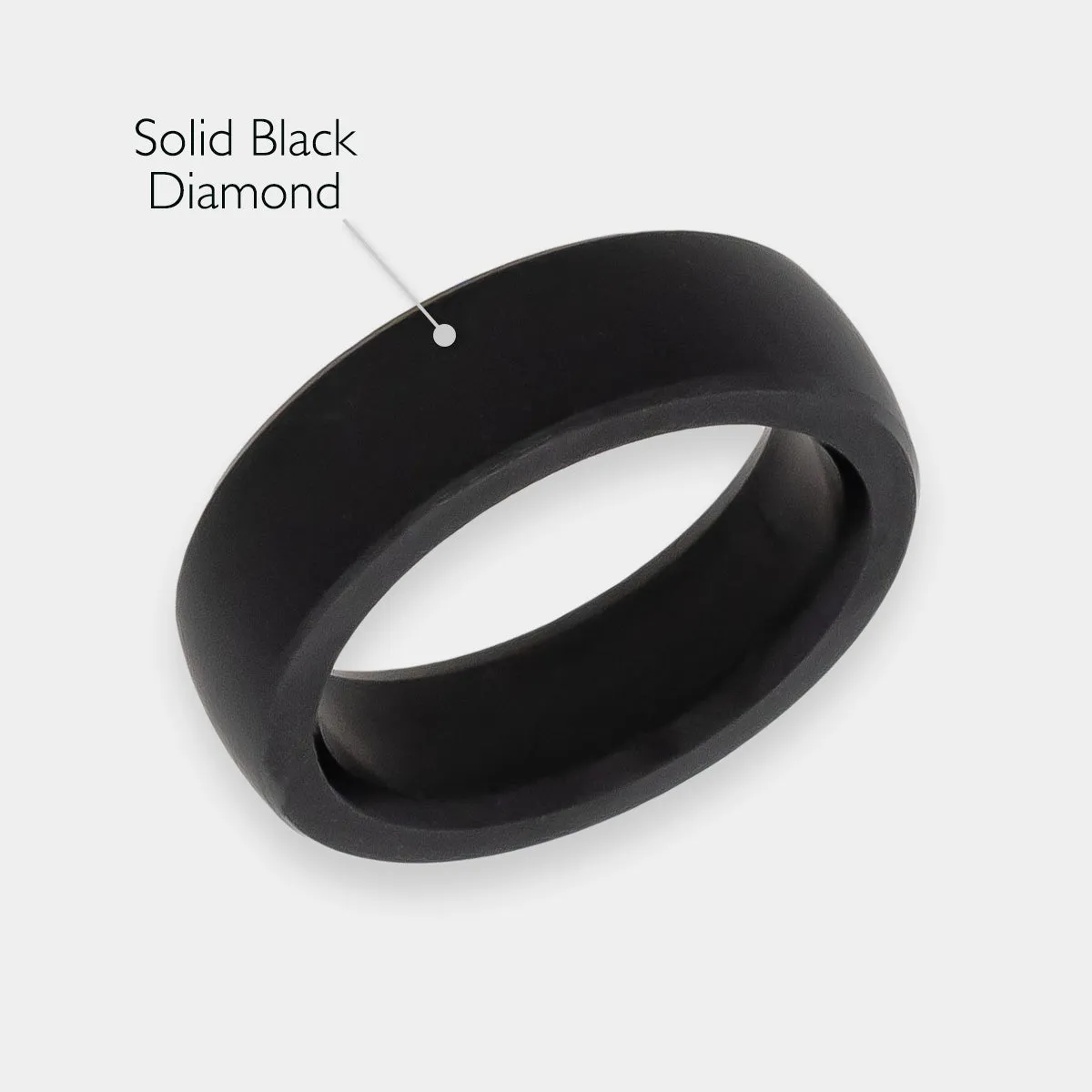 Black Diamond - Men’s Ring 6mm - NYX - Elysium Black Diamond sold by Elysium Black Diamond product image thumbnail 2