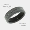 Black Diamond - Men’s Ring 7mm - Authentic Muonionalausta Meteorite Inlay - ARES - Elysium Black Diamond sold by Elysium Black Diamond