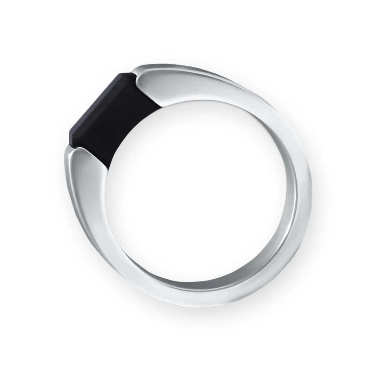 Black Diamond - Men’s Ring 8mm - Titanium Band Tension Set Elysium Black Diamond - AJAX - Elysium Black Diamond sold by Elysium Black Diamond product image thumbnail 3