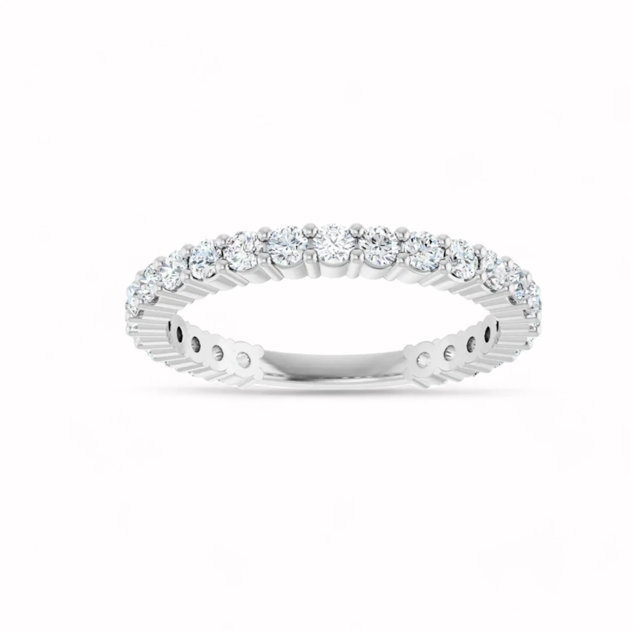 Black Diamond - Women’s Ring - APHRODITE - 14K White Gold - 7/8 CTW Diamond Anniversary Band - Lady Elysium Black Diamond sold by Elysium Black Diamond product image thumbnail 4