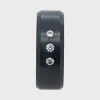 ARES - 8mm - Size 9 - Polished White Triple Stone Inset - SHIPS WITHIN 2 BUSINESS DAYS sold by Elysium Black Diamond