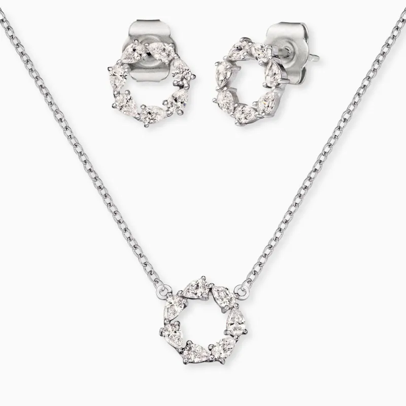 Set 2 Luna Silber mit Zirkonia sold by Engelsrufer