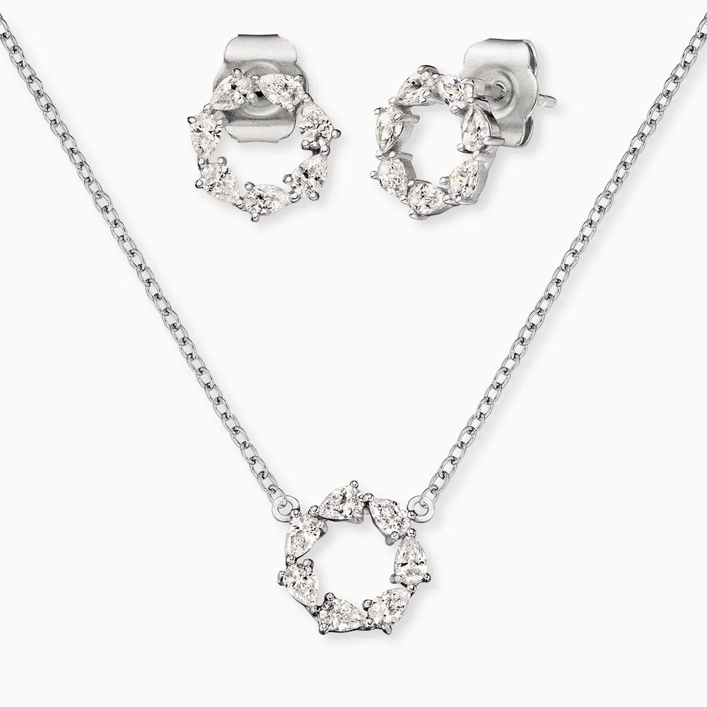 Set 2 Luna Silber mit Zirkonia sold by Engelsrufer