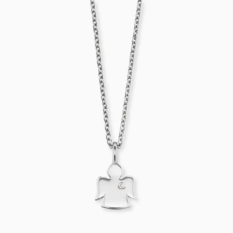 Engelsrufer Mädchen-Kinderkette Schutzengel Silber mit Zirkonia sold by Engelsrufer