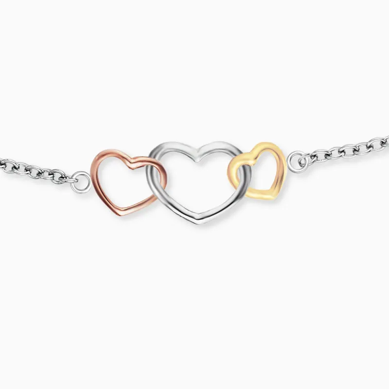 Armband 925er Silber Herz Tricolor sold by Engelsrufer
