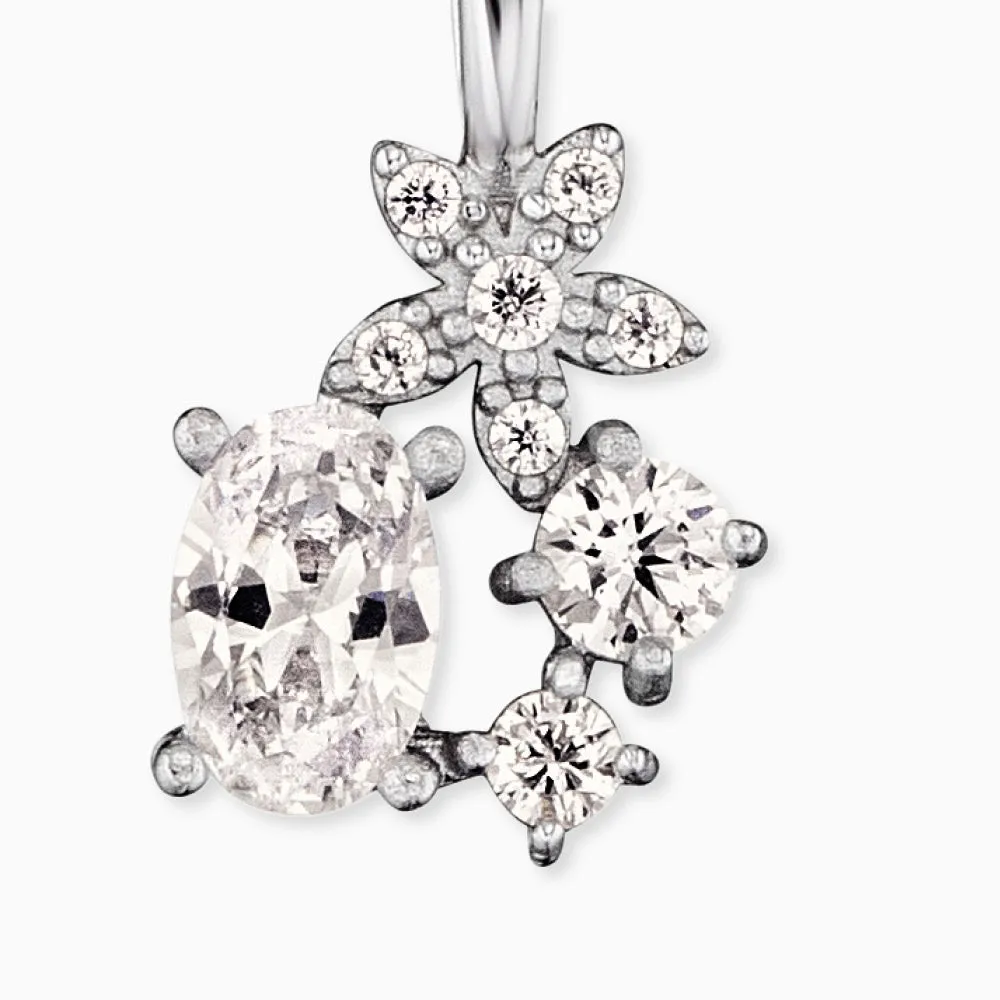 Set 1 Blume Silber mit Zirkonia sold by Engelsrufer product image thumbnail 2