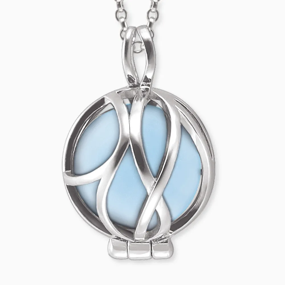 Halskette 925er Silber Paradise mit Kraftstein Blauer Achat sold by Engelsrufer product image thumbnail 2